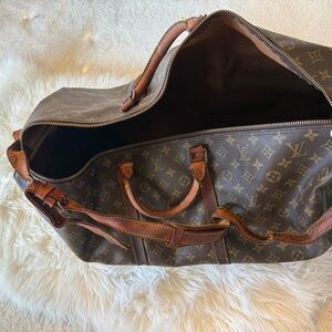 Louis Vuitton LV Boston Bag Keepall Bandouliere 60